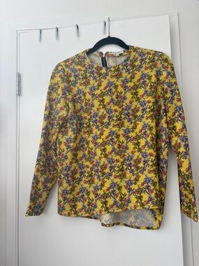 Roseanna Yellow Floral Print Top